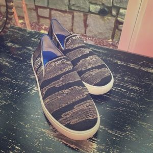 Rothy’s Golden Shimmer Sneaker